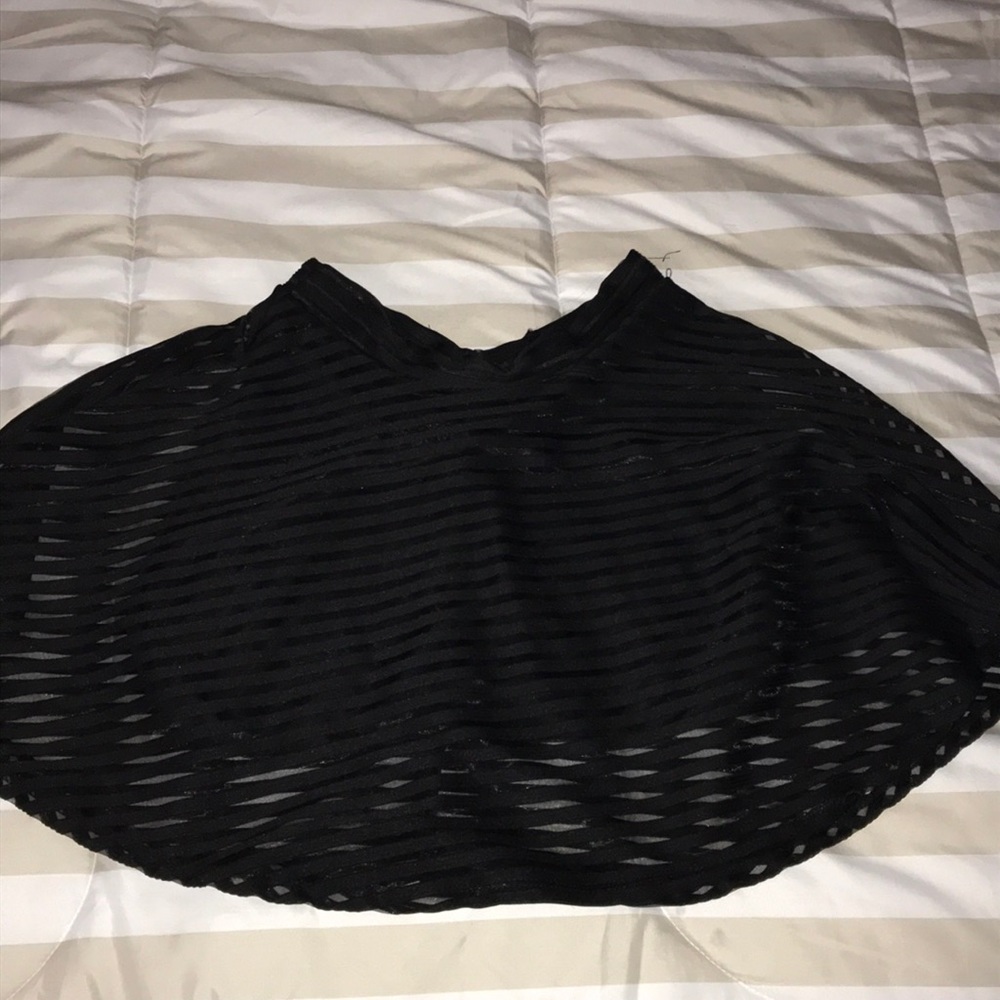 Mesh Mini Swing Skirt